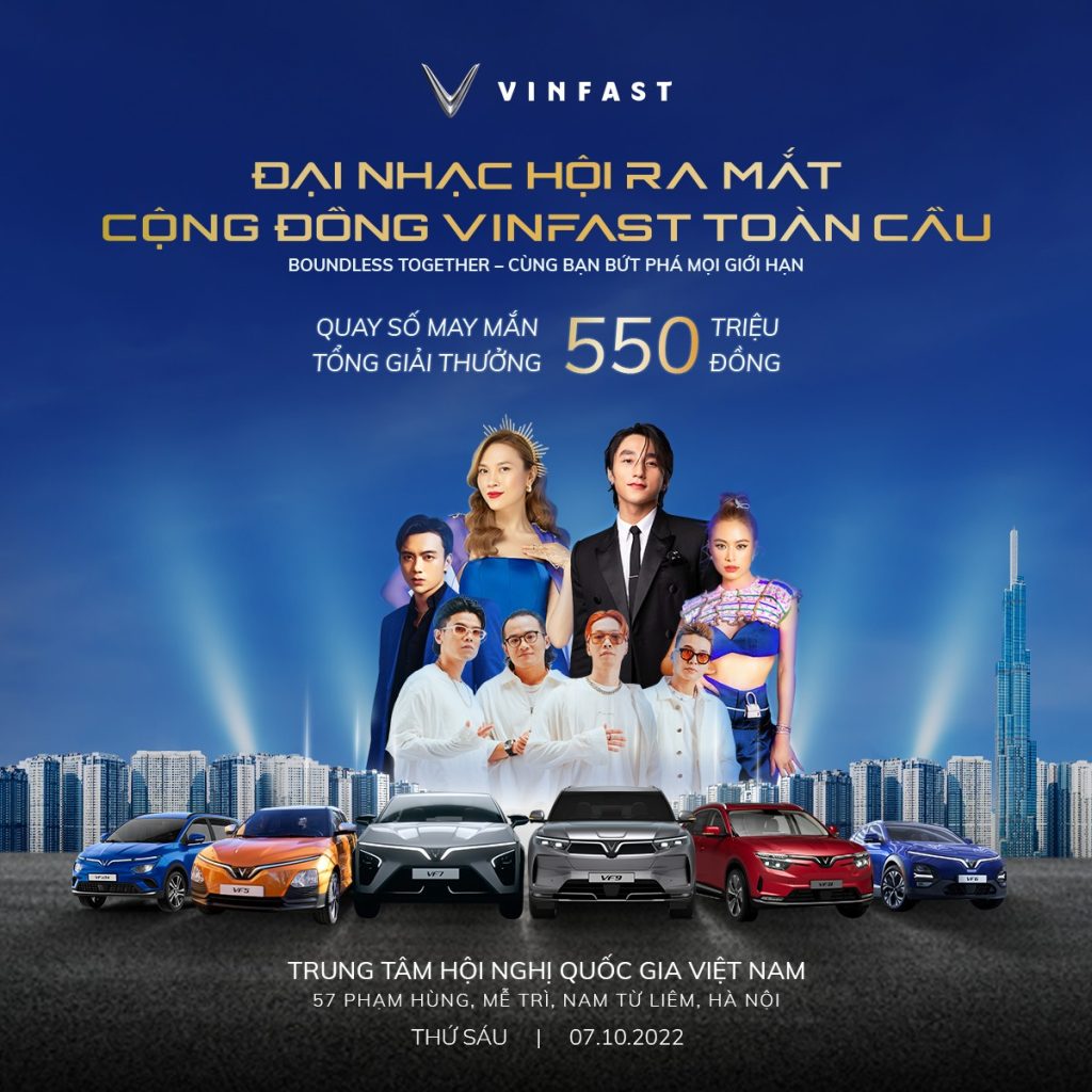 Lễ ra mắt Cộng đồng VinFast Toàn cầu hứa hẹn sự bùng nổ với đêm nhạc hội hoành tráng
