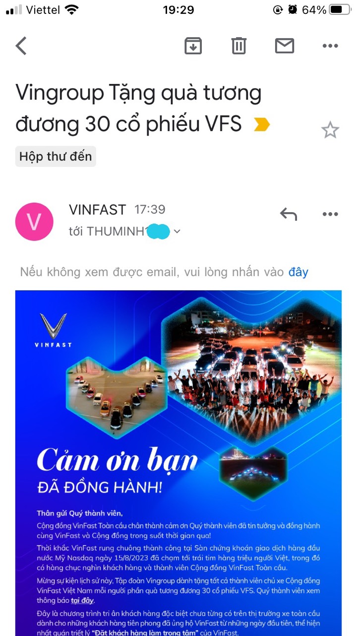 Cảm ơn 30 VFS
