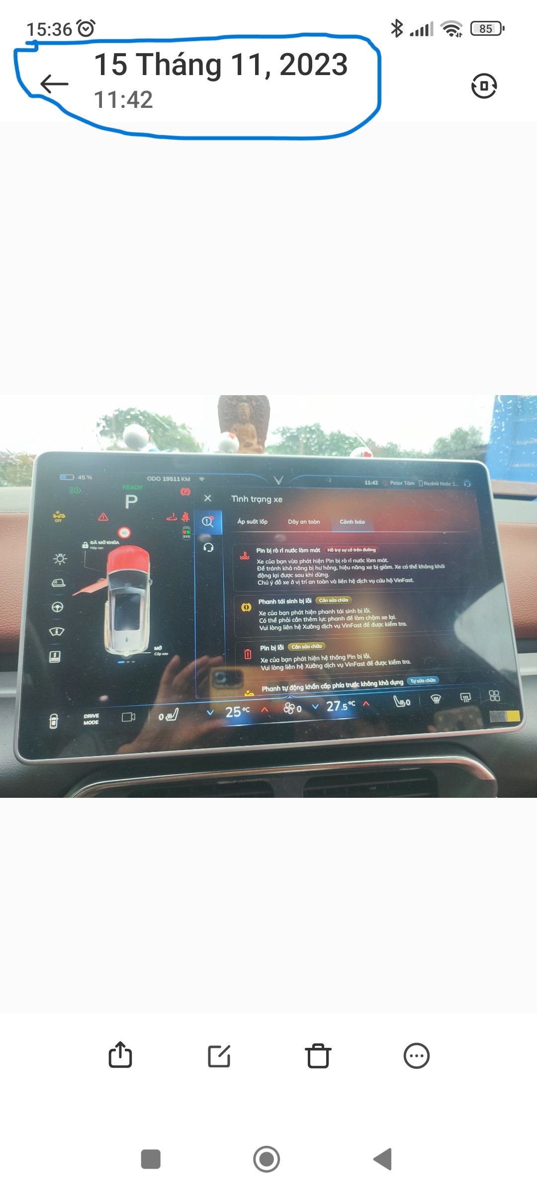 Xe bao loi luc 11 gio 42 ngay 15-11-2023 tai Vinh Hoa - Ninh Thuan