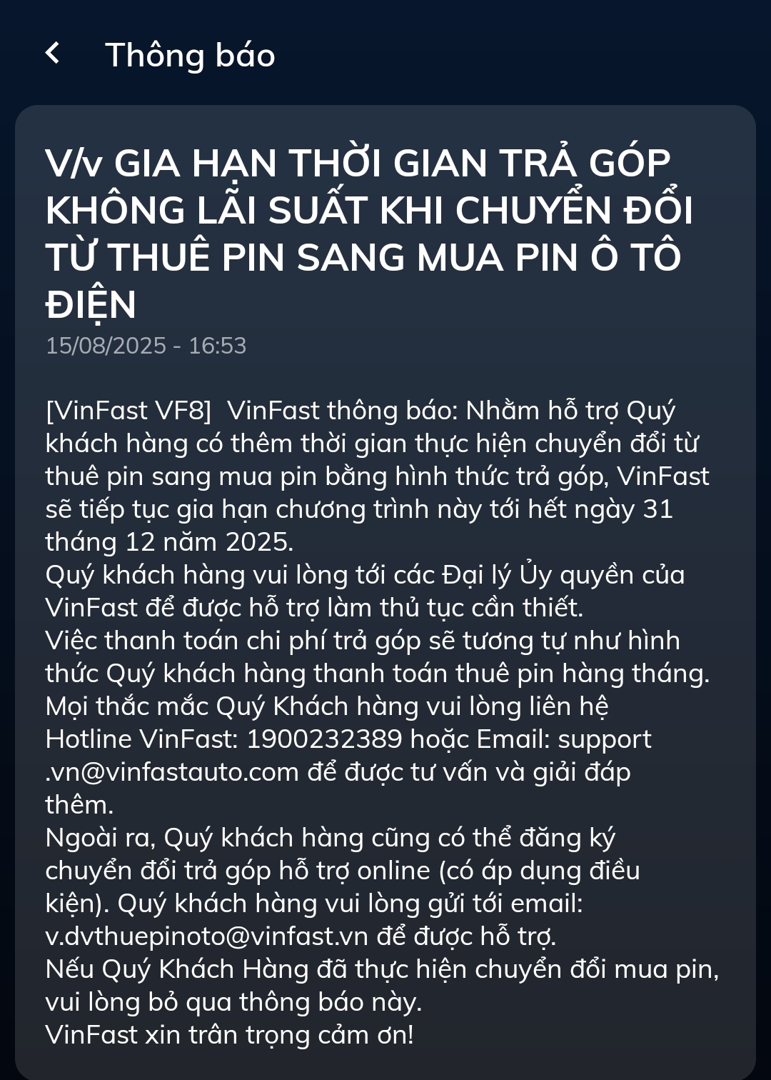Vf8 thuê pin hay mua pin